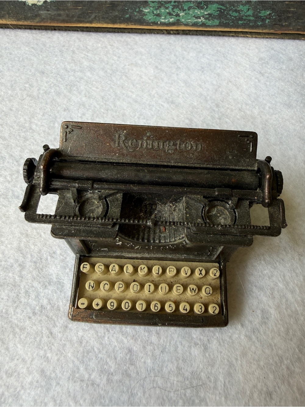 Remington Typewriter Pencil Sharpener Vintage Die Cast Metal Miniature